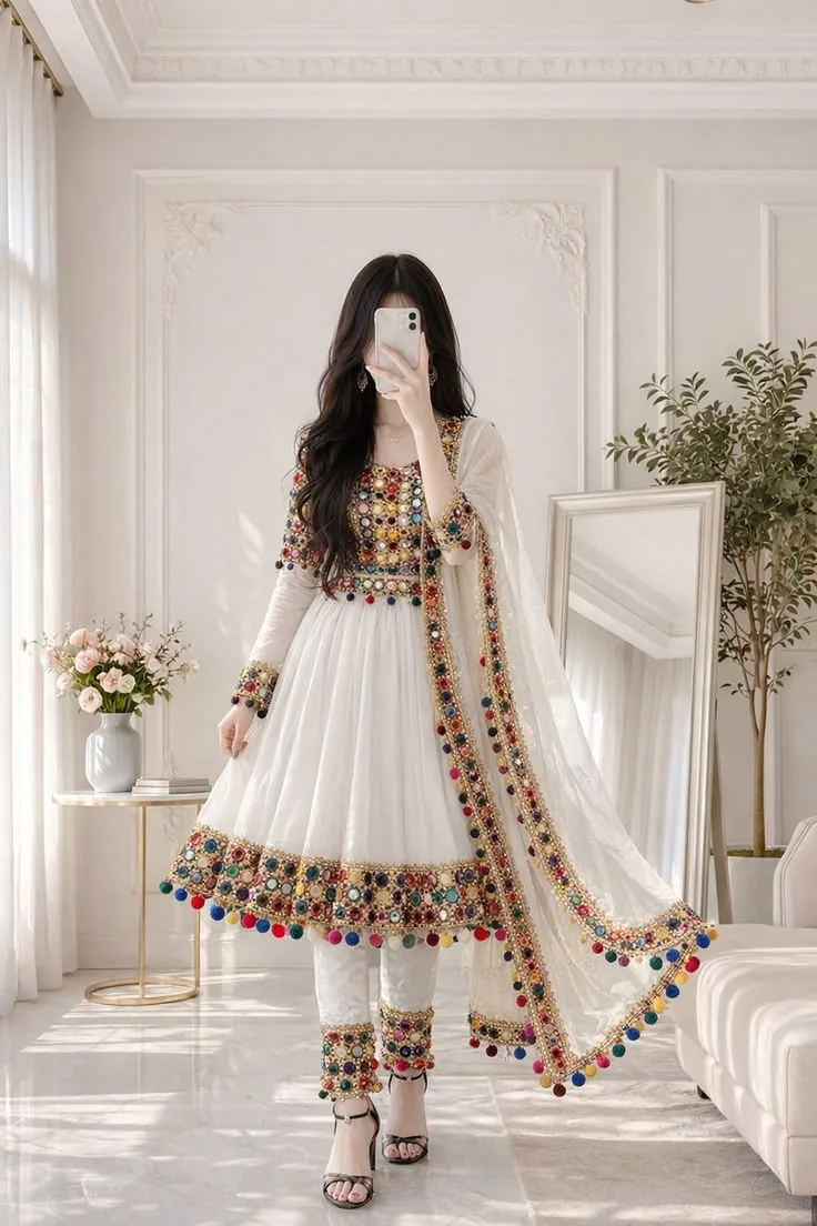 Sapphire blue designer party wear kurti