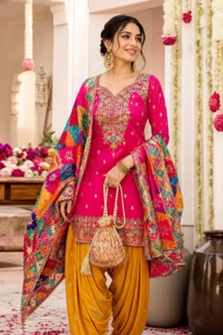 Traditional wedding dress suit