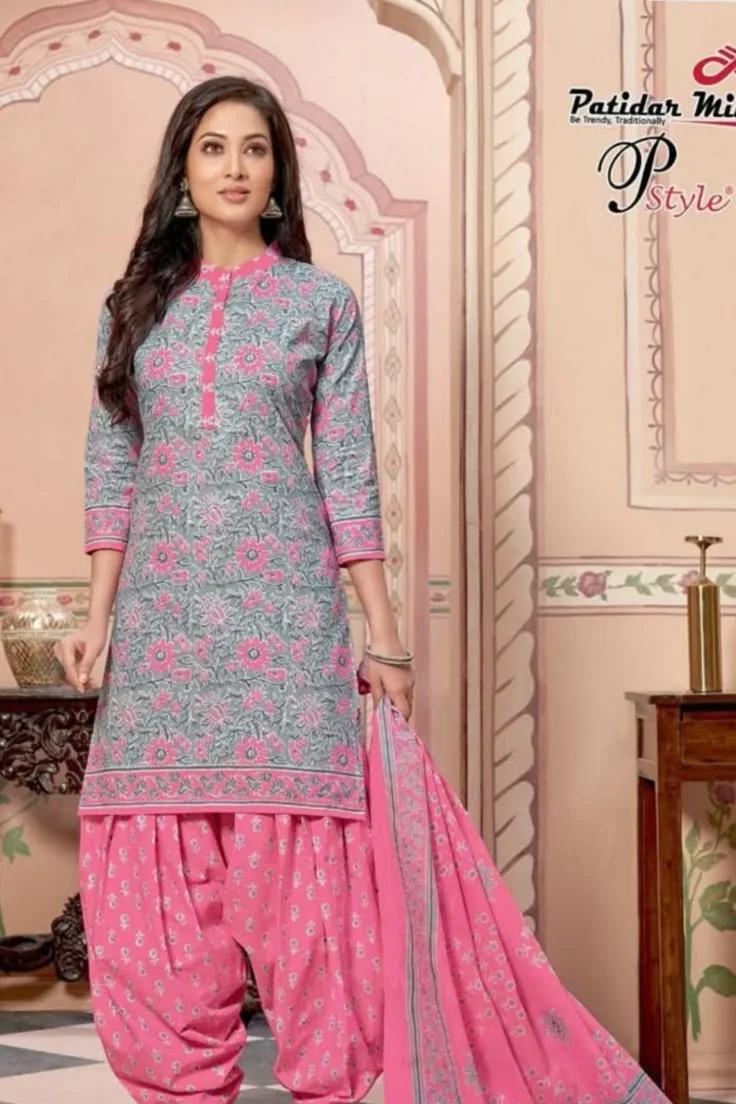 Model in beautiful pink embroidered wedding suit with dupatta