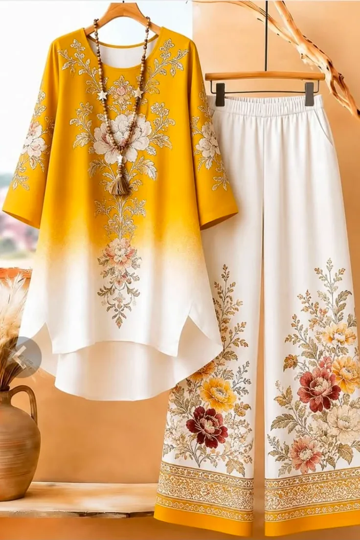 Embroidered salwar suit set 3